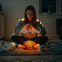 Glomus - Football Shape Large Himalayan Salt Lamp