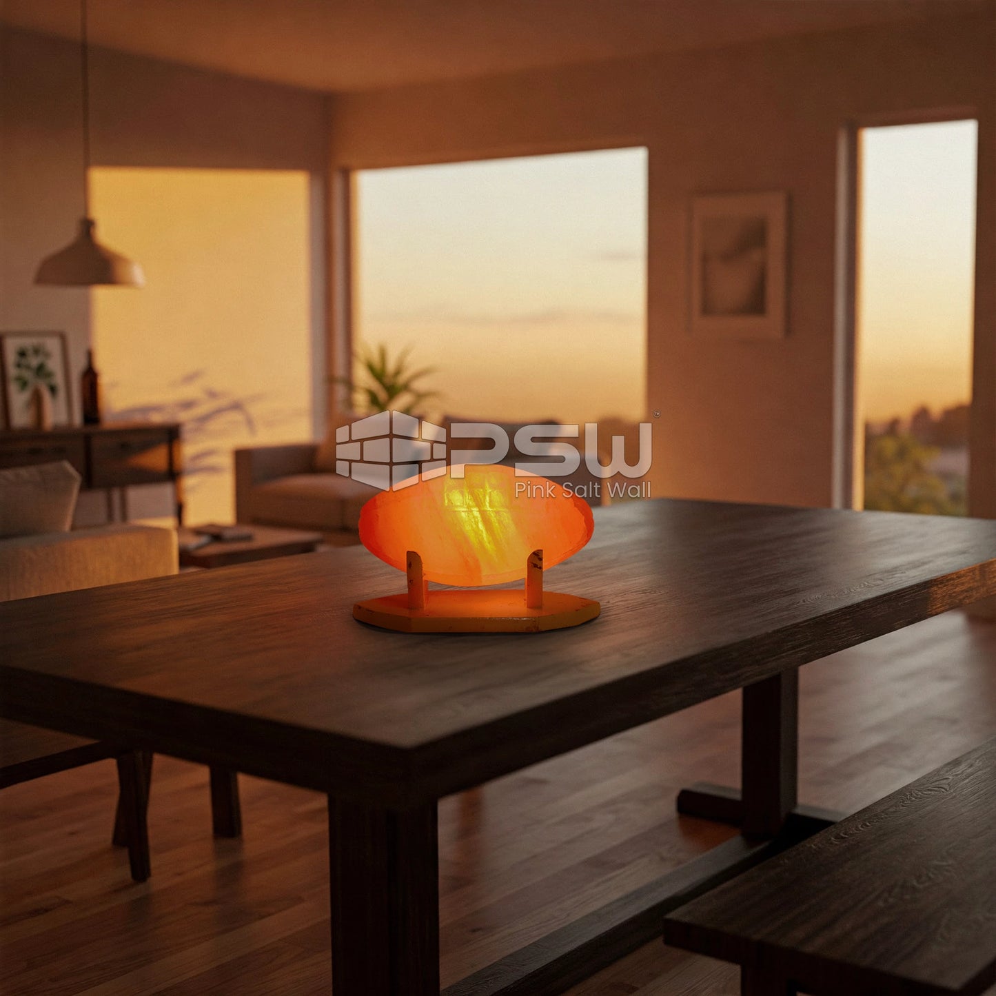 Salt lamp for home