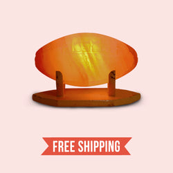 Glomus - Football Shape Large Himalayan Salt Lamp
