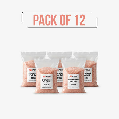 pink Himalayan salt bulk (pack of 12), 55 lbs each