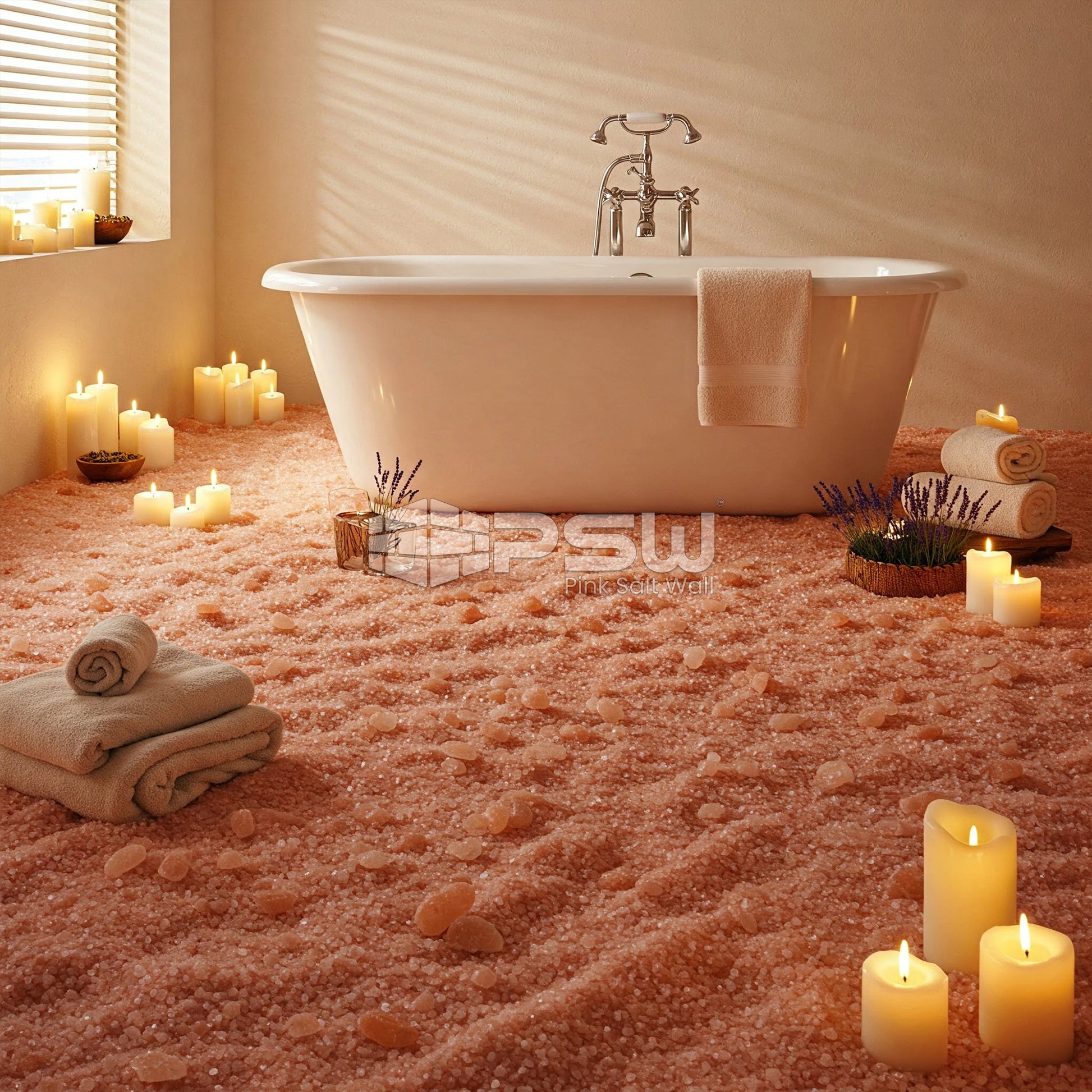 Himalayan Granulated Salt for  bath floor