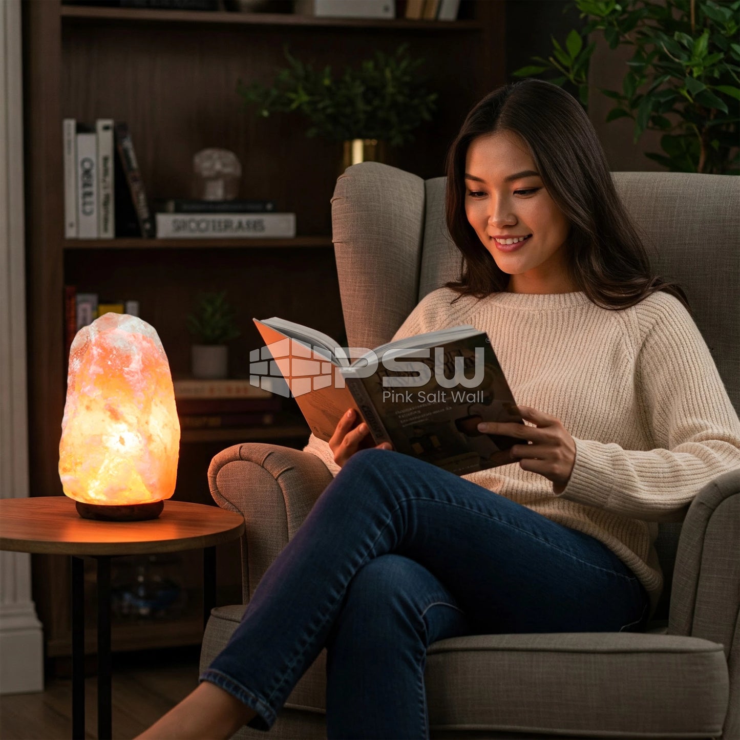 Himalayan Pink Crystal Salt Lamp for Wellness