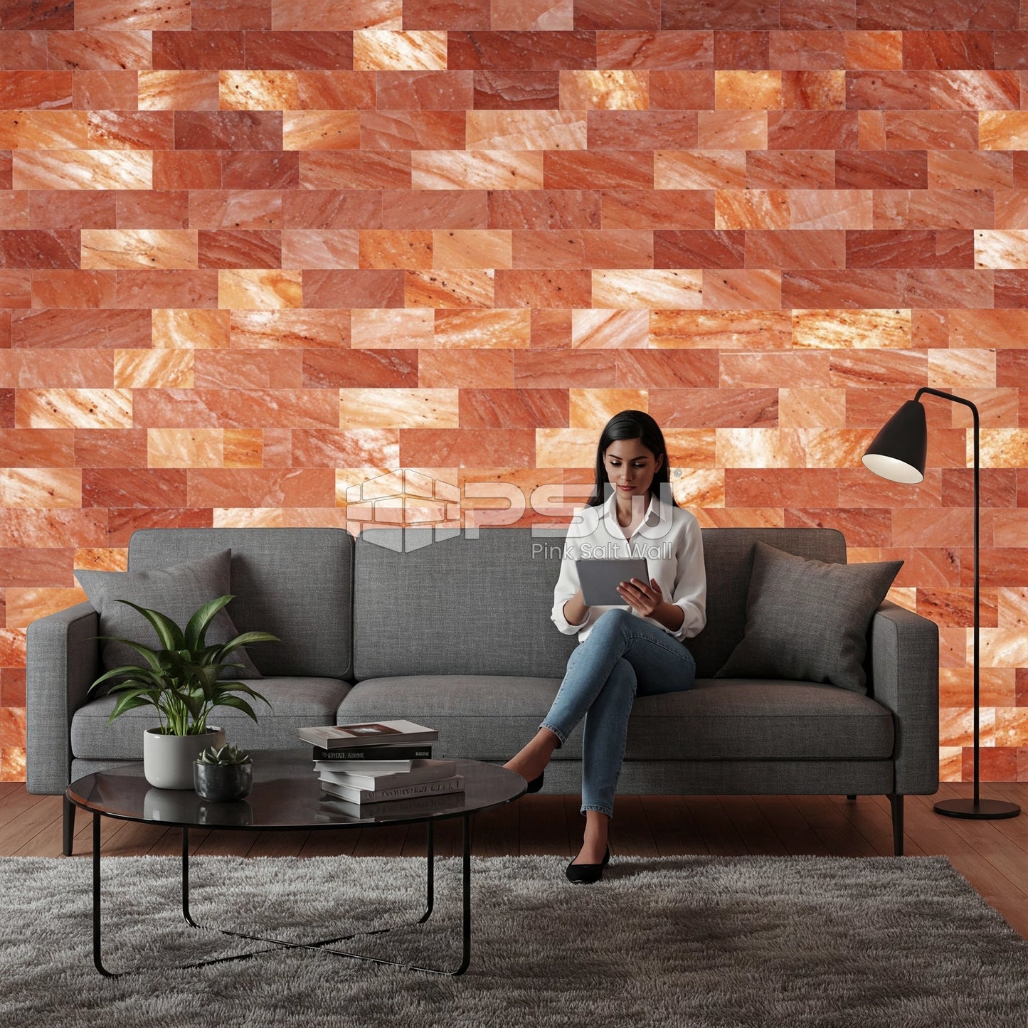 pink salt bricks for modern Home interiors