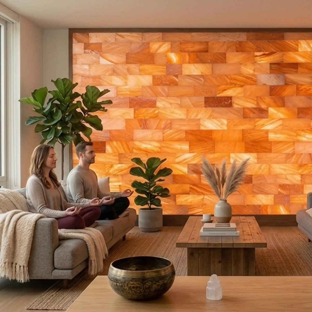 Himalayan salt blocks and bricks for walls