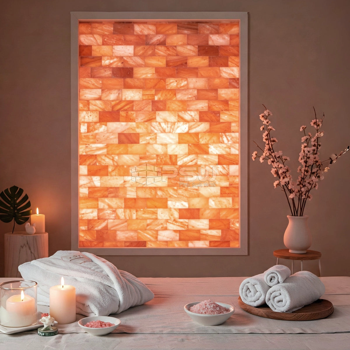 Himalayan salt bricks adhesive for spa wall construction