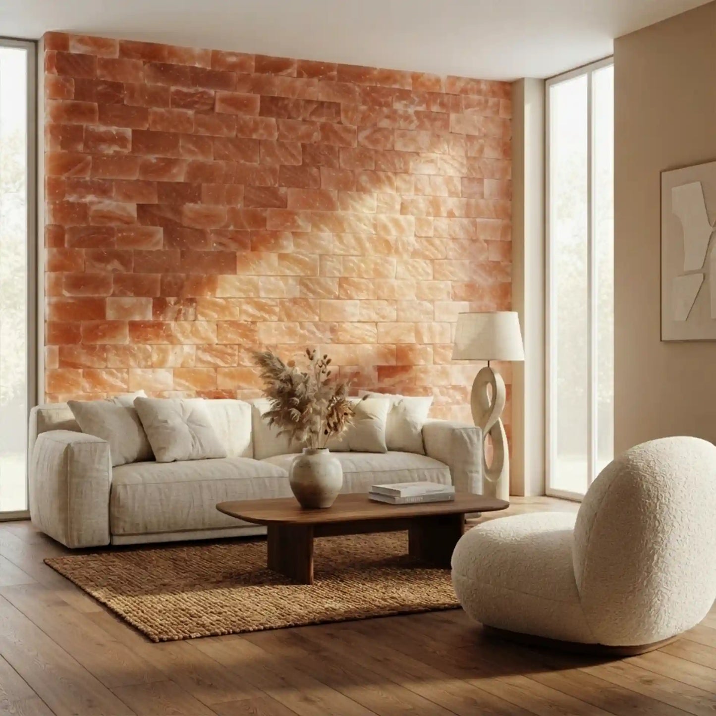 Himalayan salt bricks for walls