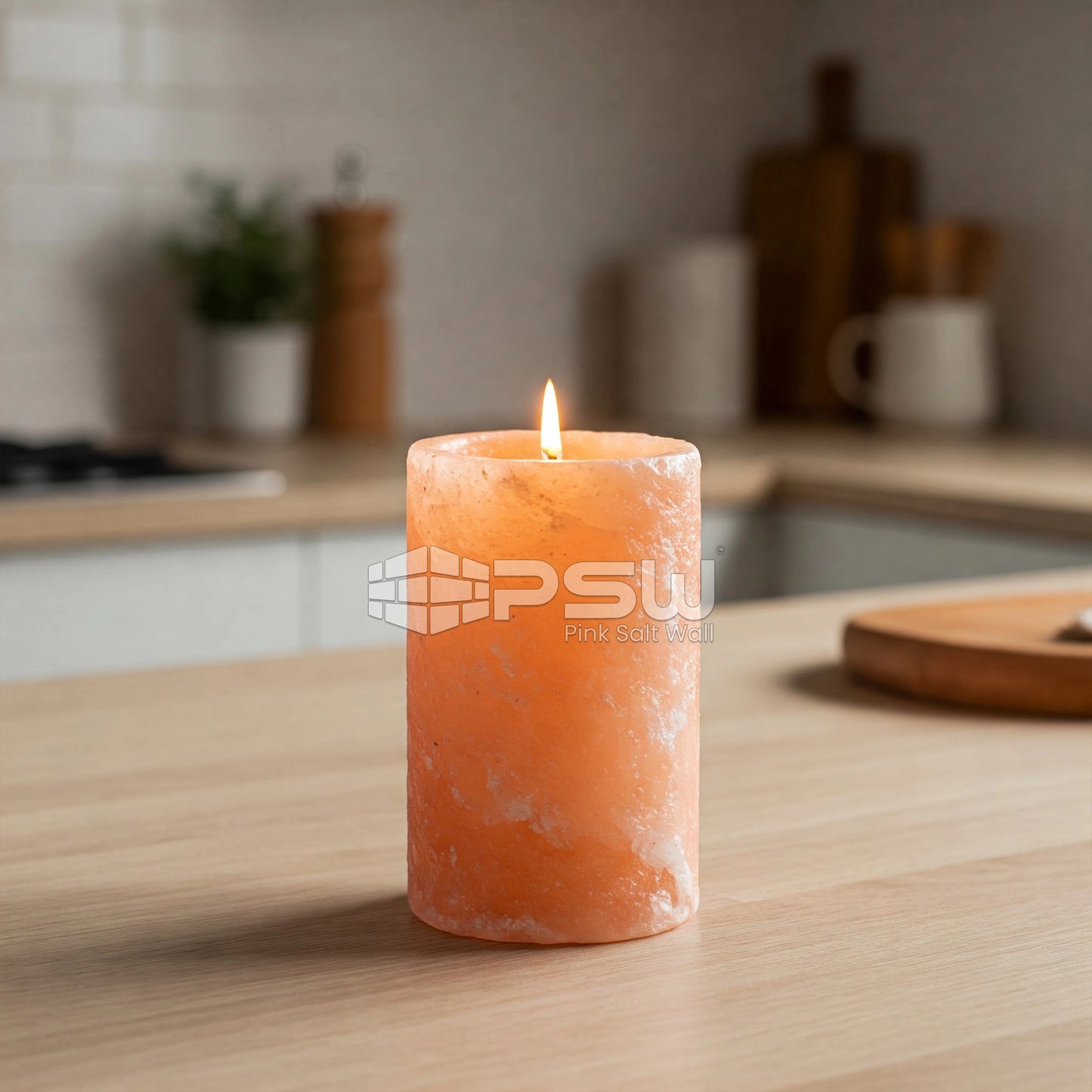 Himalayan salt candles for wellness