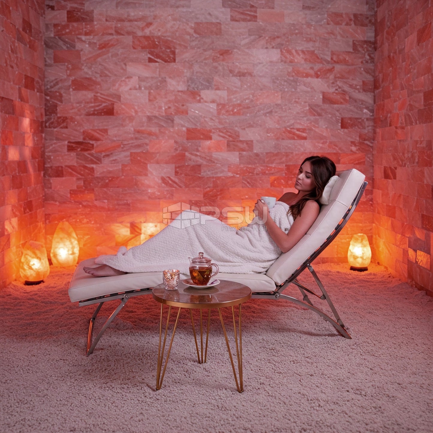 Himalayan salt tile for salt therapy 