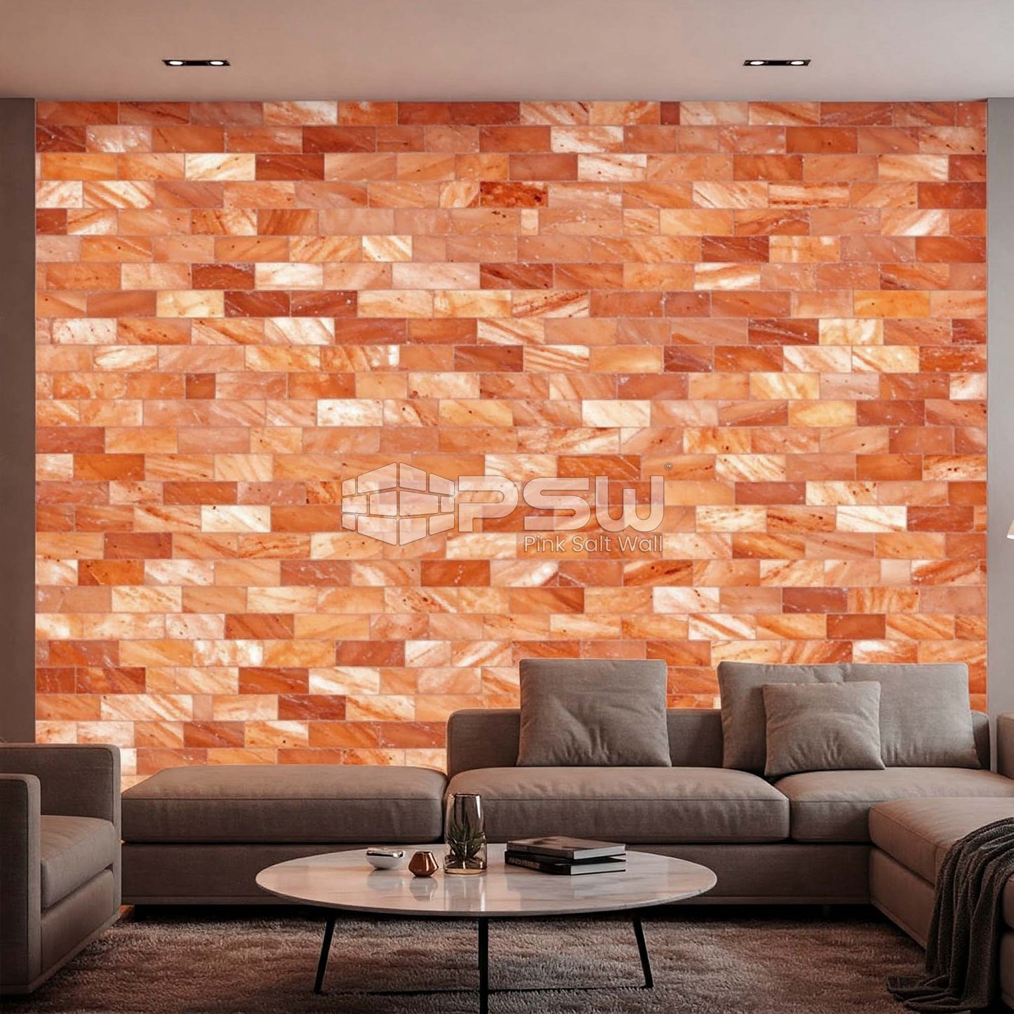 Himalayan salt tiles for home interiors design