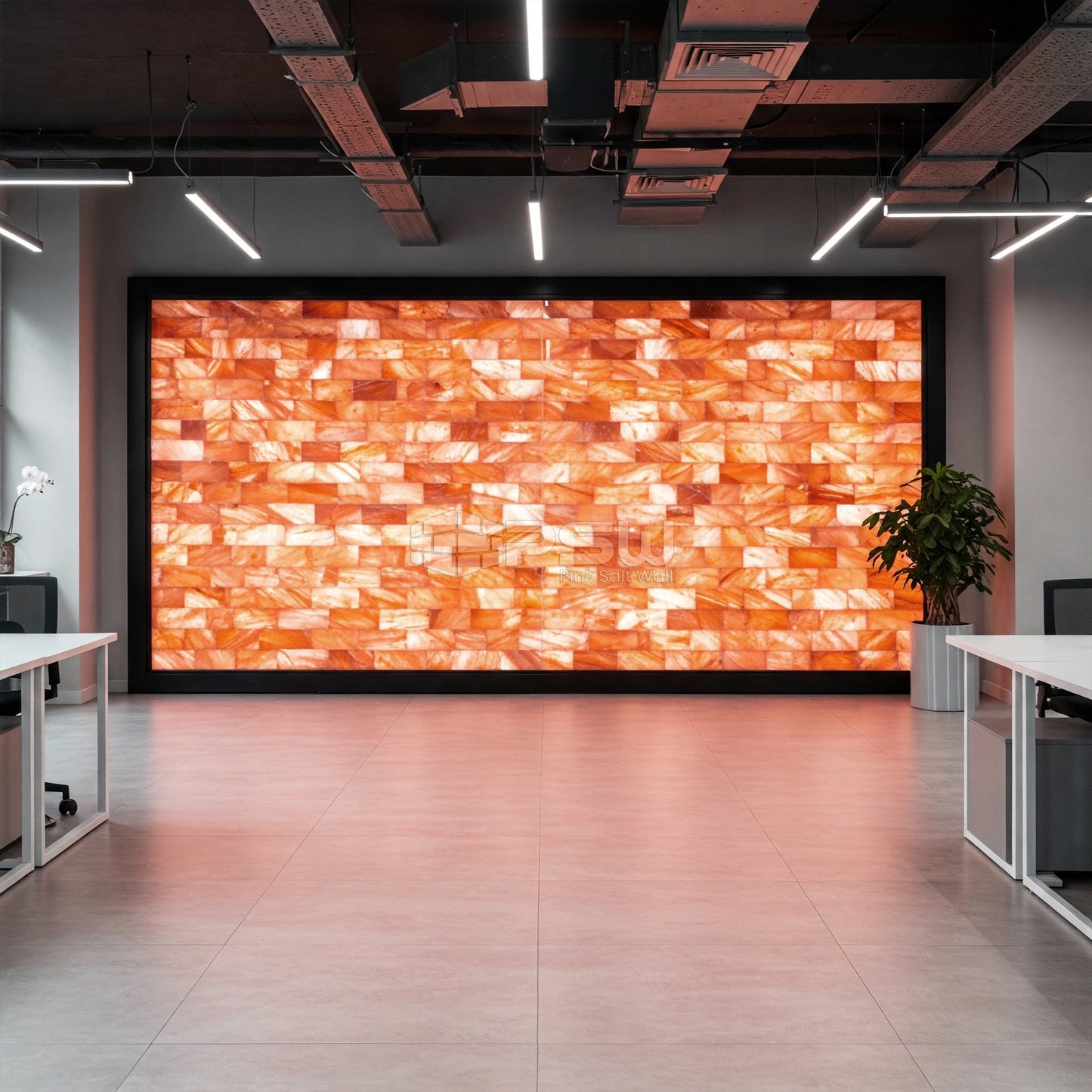 Himalayan salt tiles for interior design