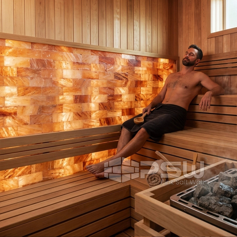 Sauna salt wall