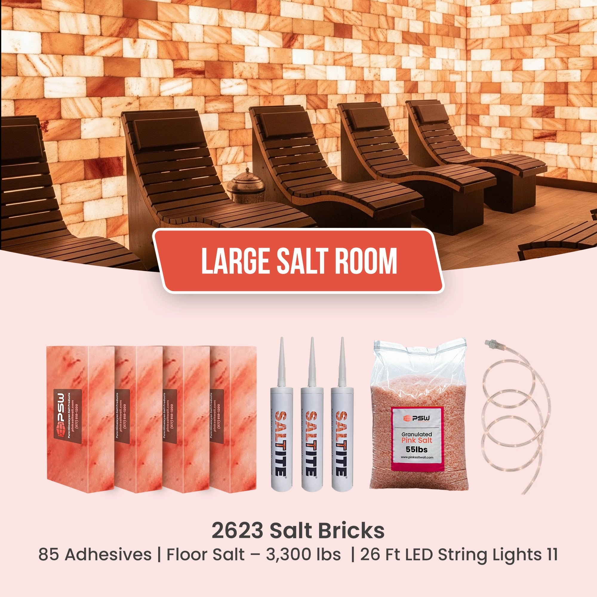 Large Salt Room: Build a Premium Spa and Sauna Room