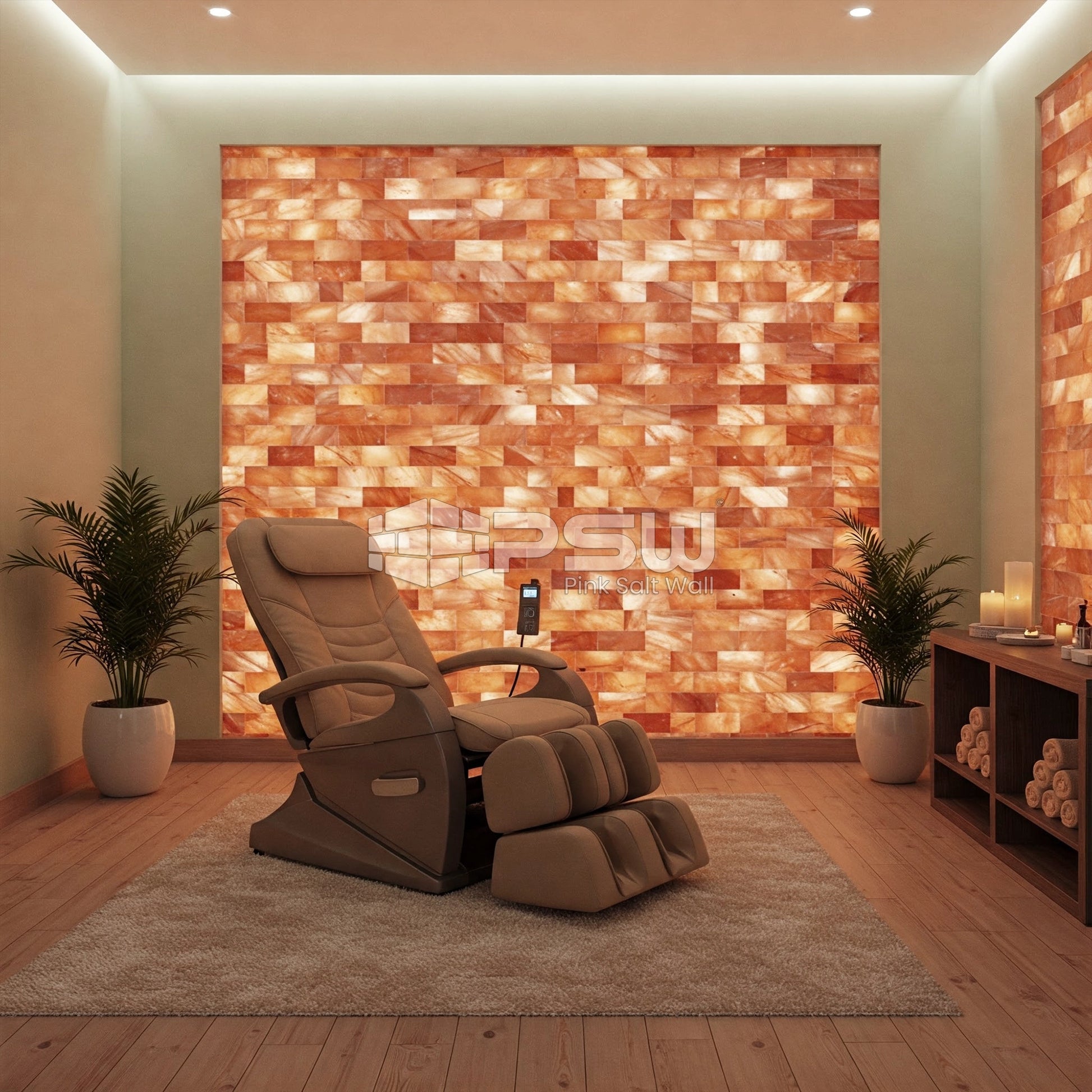 Himalayan Pink Salt Tiles for wall