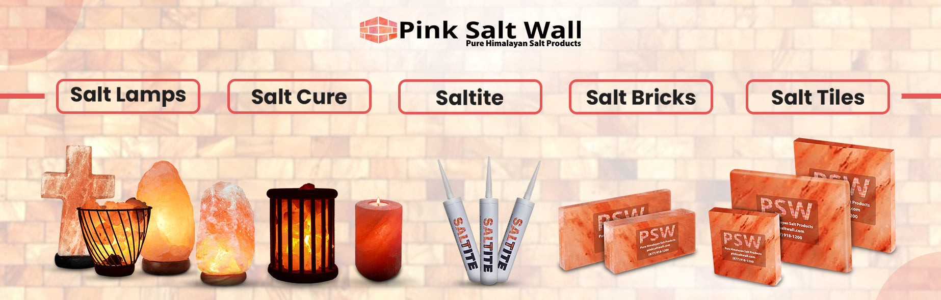 Pink salt products