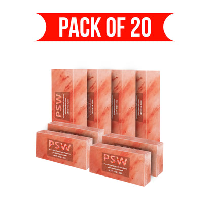 Himalayan Salt Bricks 8" x 4" x 2" - Pack of 20 - Free Shipping
