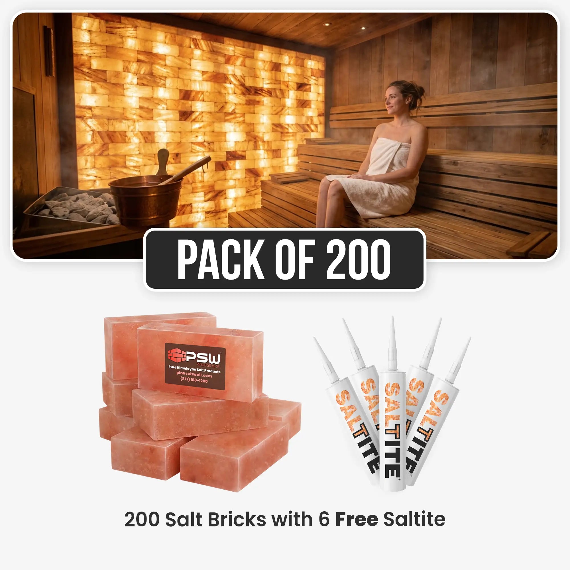 Salt bricks for sauna