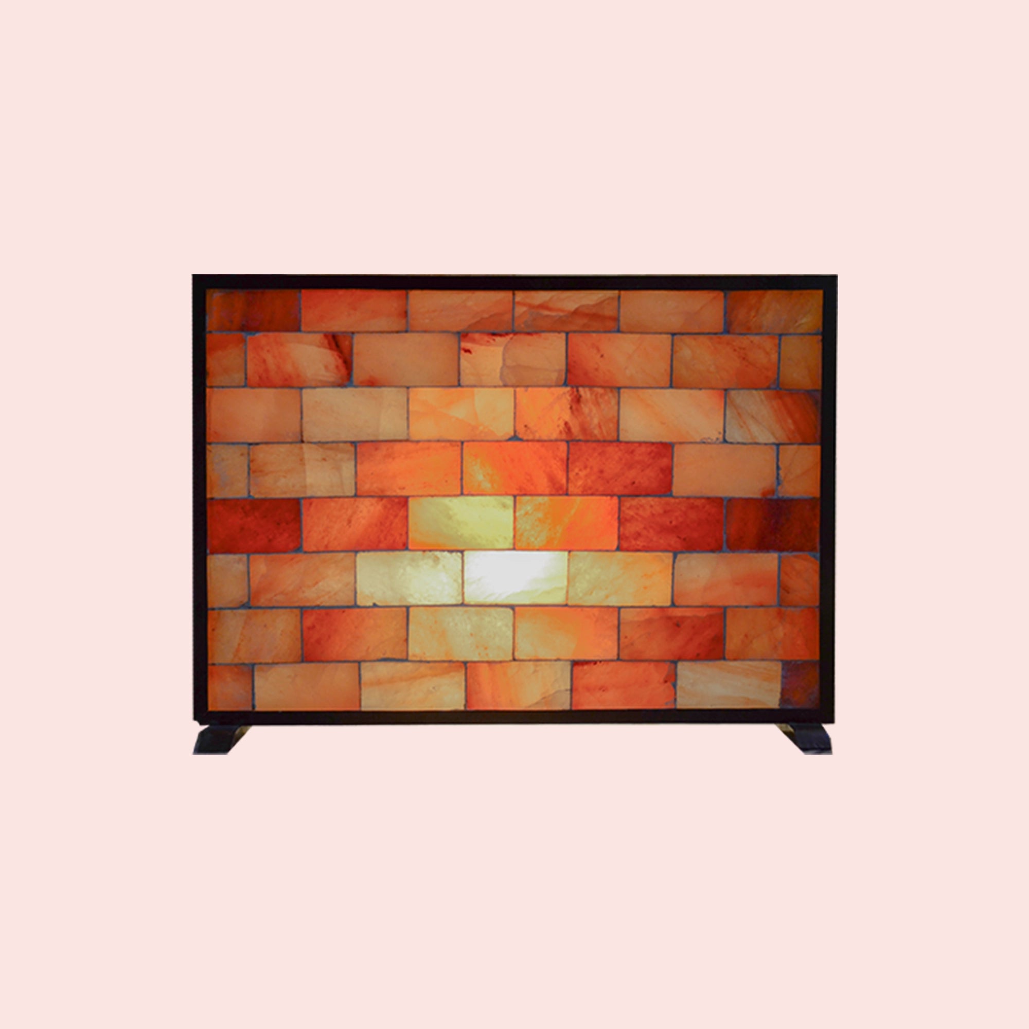 Himalayan Salt Metal Frame | Pink Salt Wall