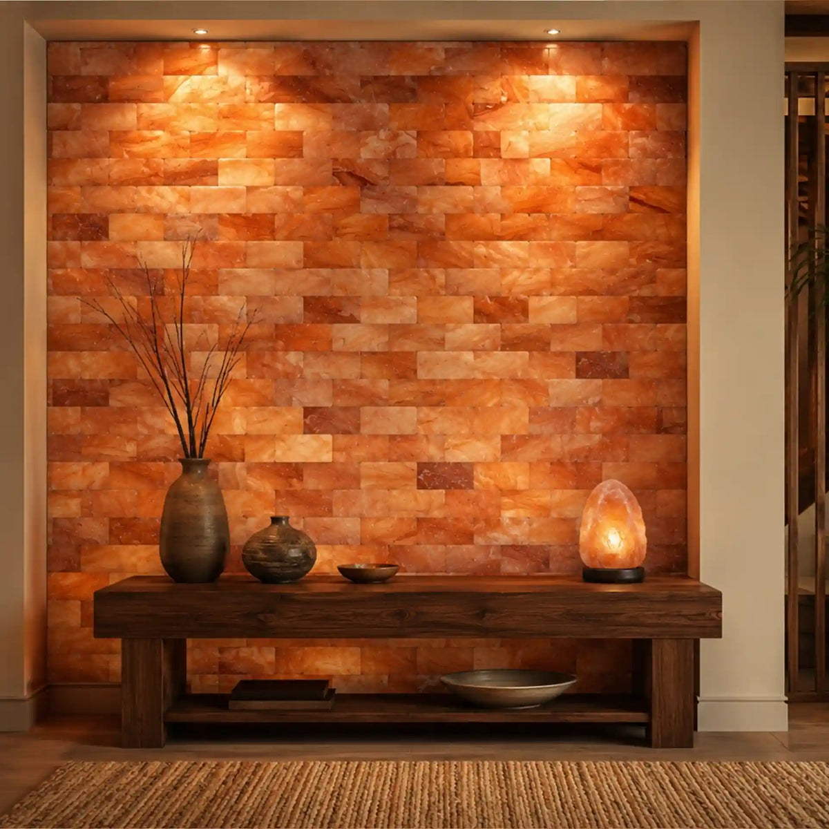 Salt bricks for interior design