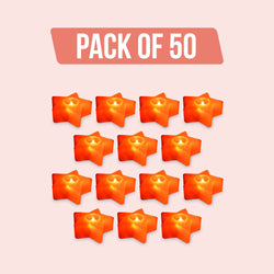 Starco – Star Shaped Himalayan Pink Salt Candle - Pack of 50