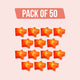 Starco – Star Shaped Himalayan Pink Salt Candle - Pack of 50