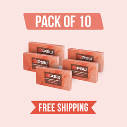 Himalayan Pink Salt Tiles 8" x 4" x 1" – Pack of 10
