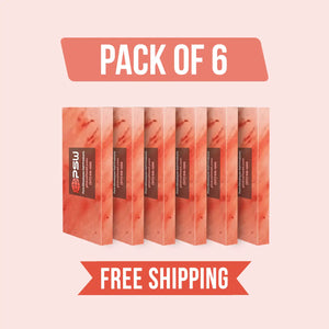 Himalayan Pink Salt Tiles 8" x 4" x 1" - Pack of 6