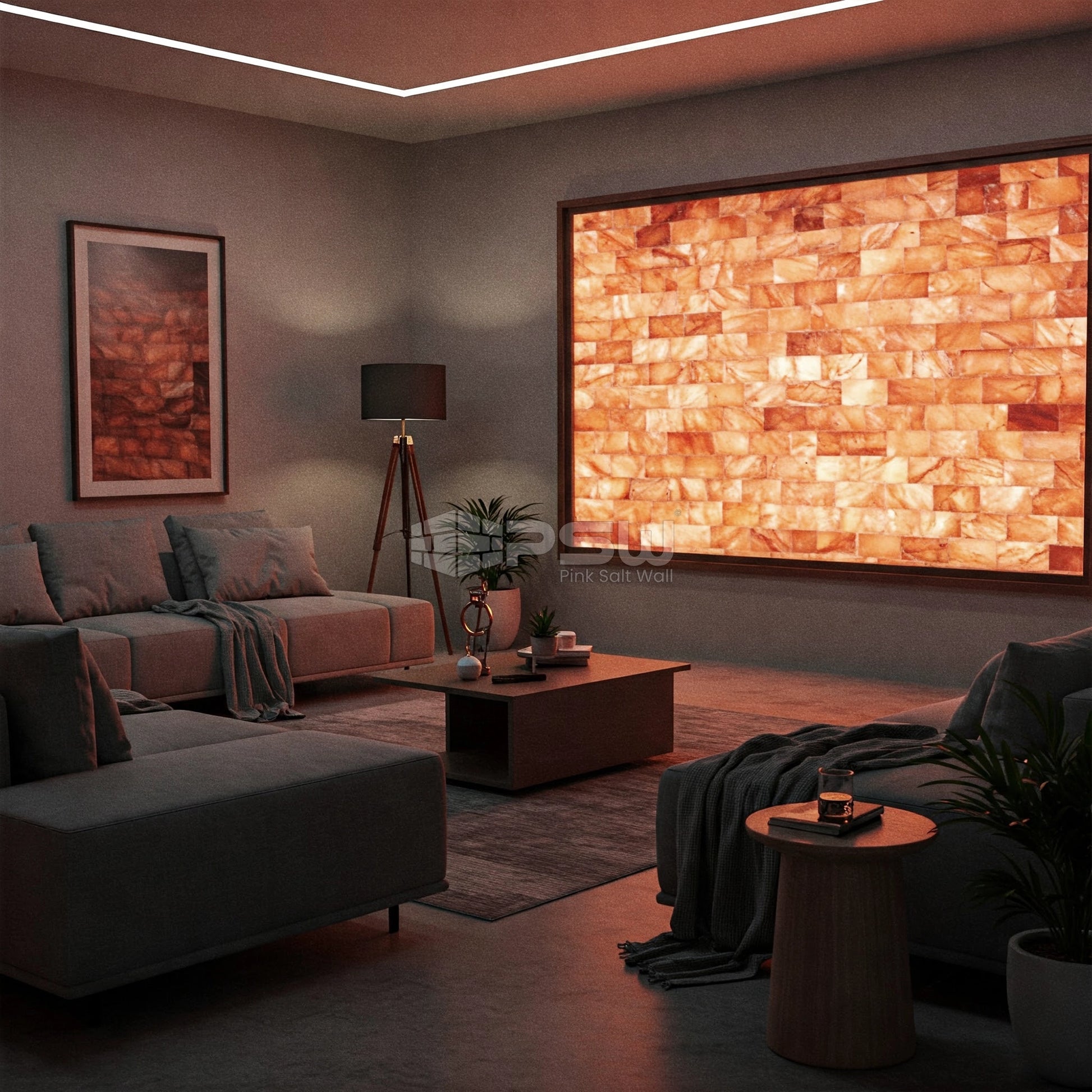 Himalayan salt blocks for wall