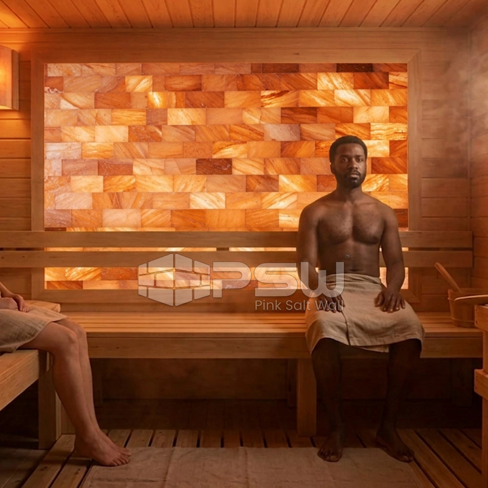 Himalayan salt bricks for sauna