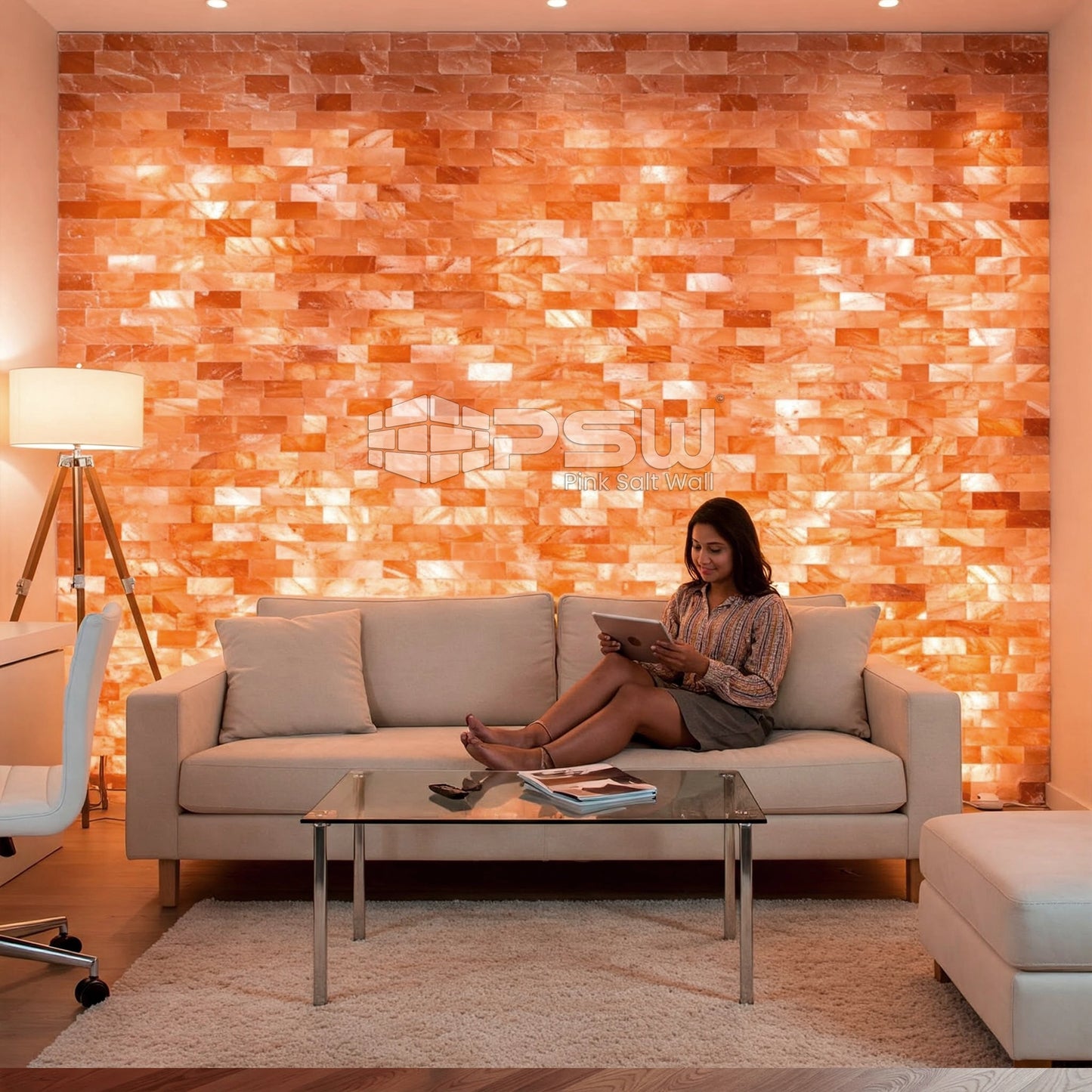 Himalayan salt block for wall