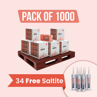1000 bricks with1 34 free Saltite
