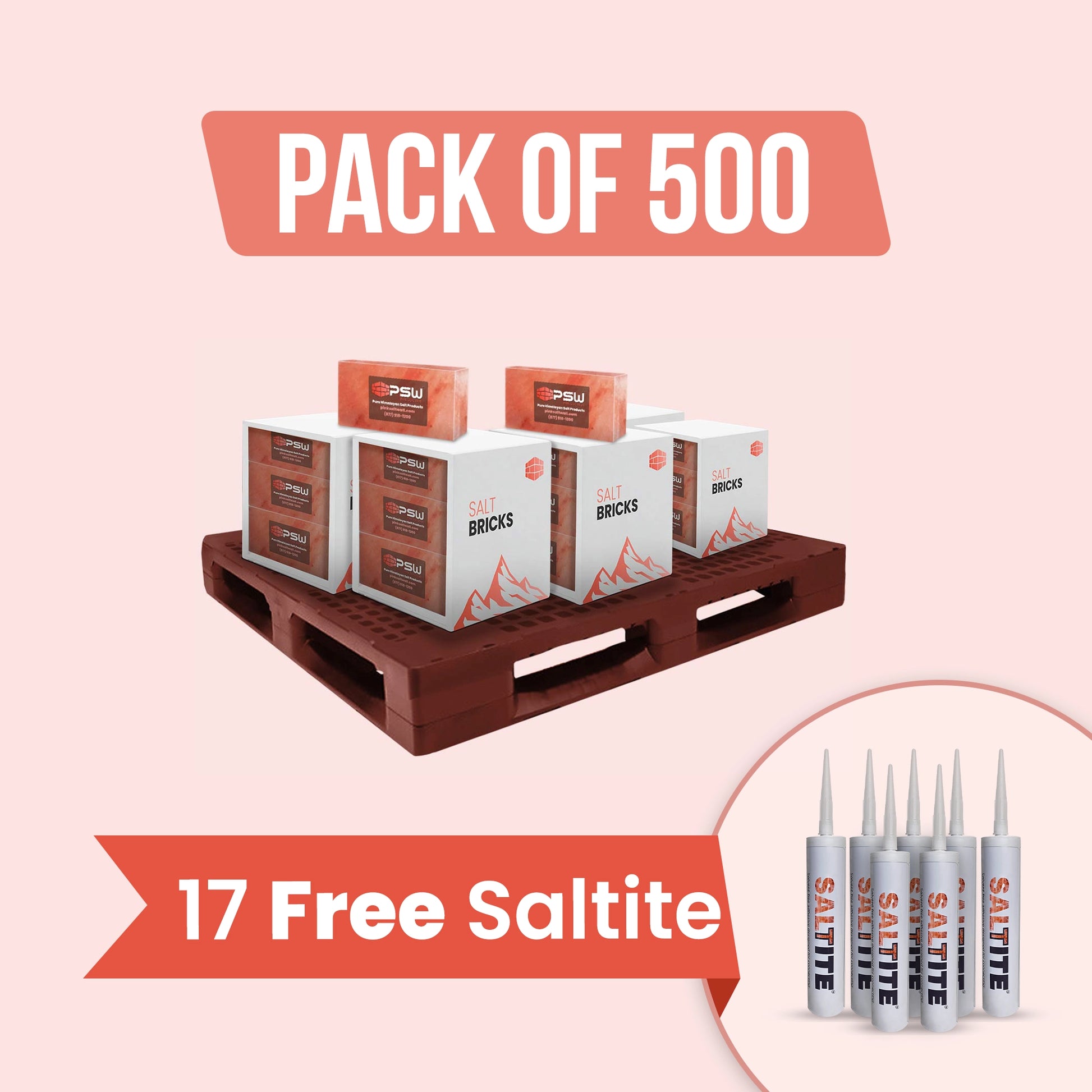 500 bricks with 17 free Saltite