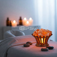 3 Ember - Himalayan Pink Salt Fire Bowl 2 Gizmo - Basket of Himalayan Pink Salt