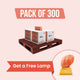 Himalayan Salt Bricks 8" X 4" X 2" - Pack of 300 and Free Salt Lamp