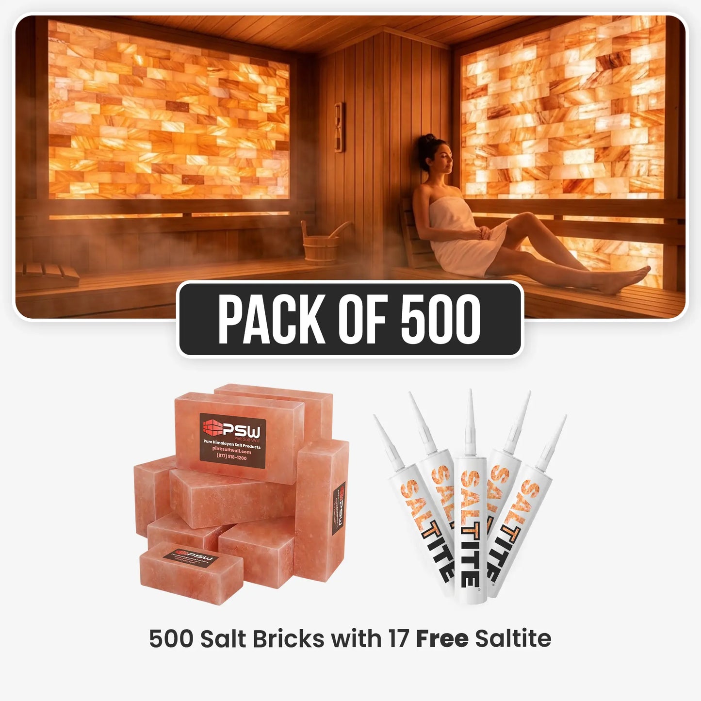 salt bricks for sauna wall installation