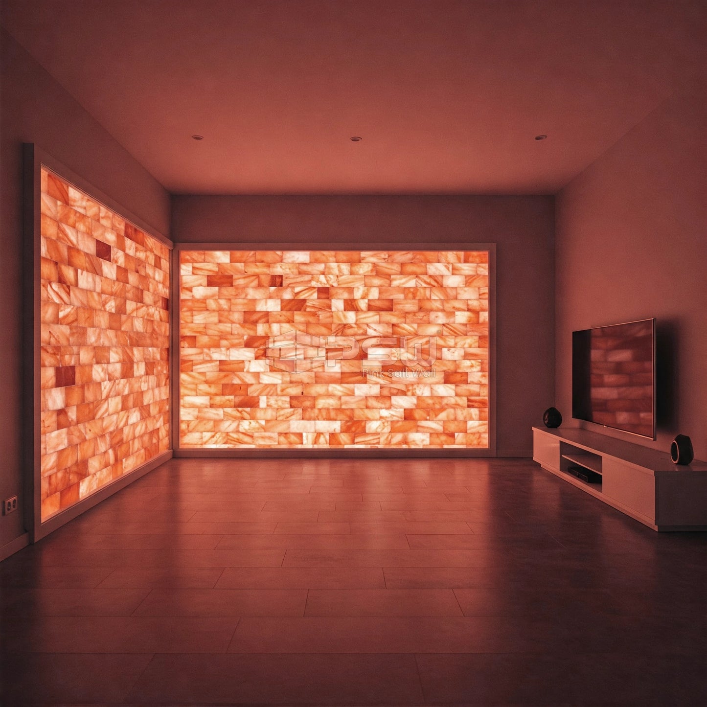 Himalayan pink salt tiles for walls