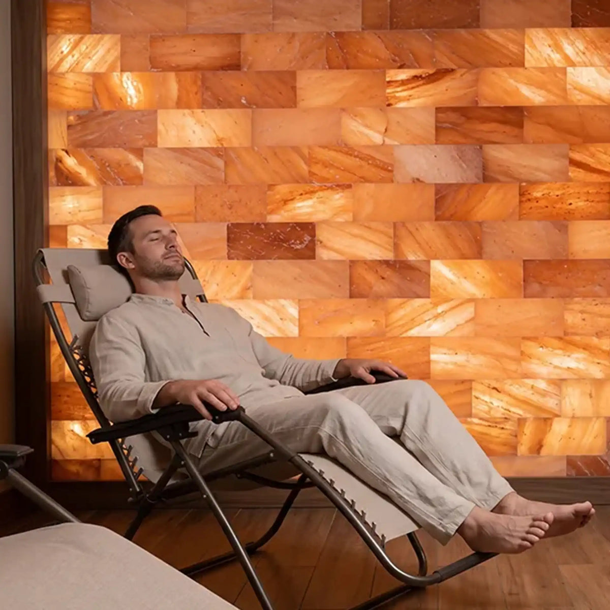 pink salt tiles for therapy