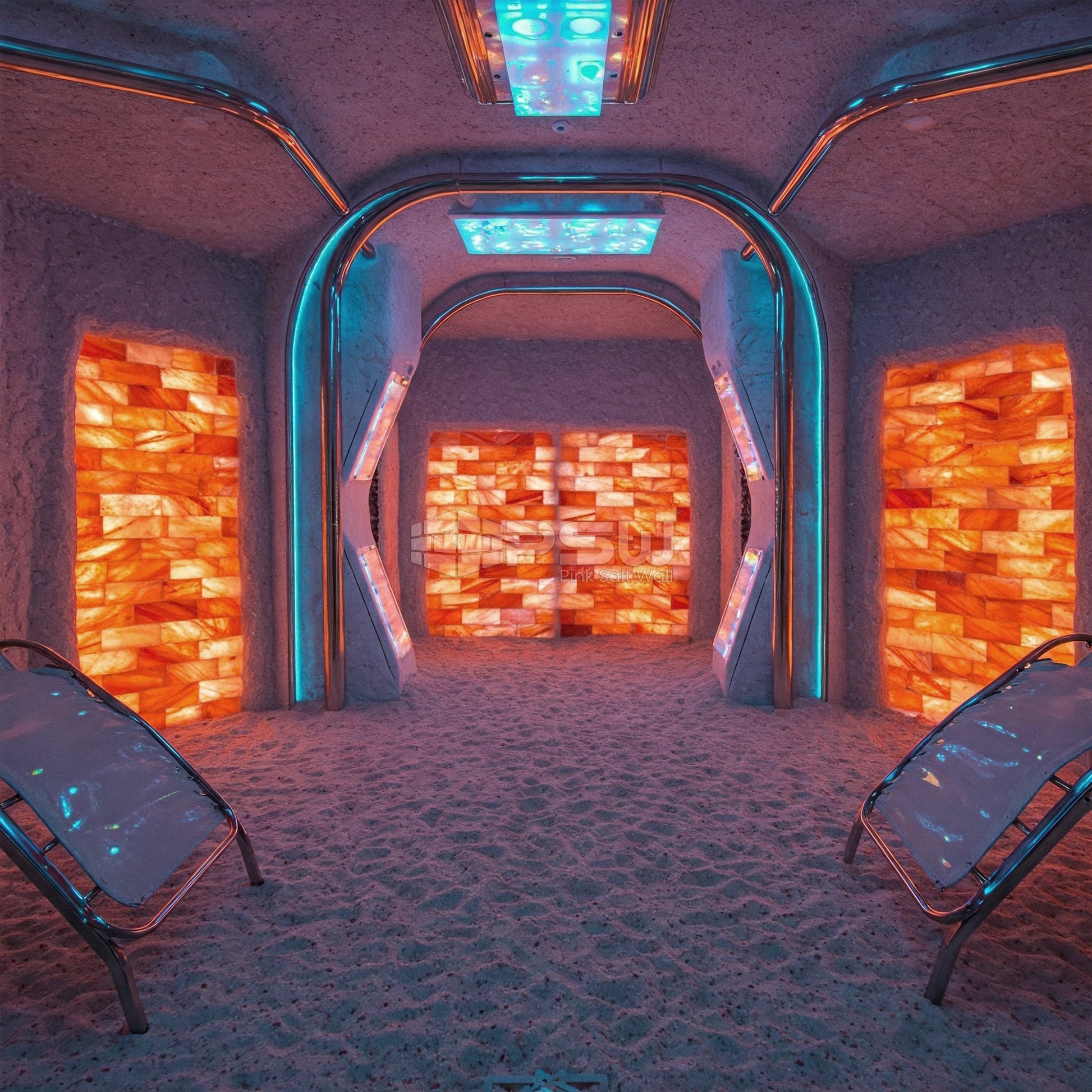 pink salt tiles for room décor