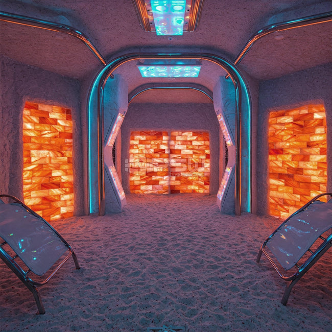 pink salt tiles for room décor