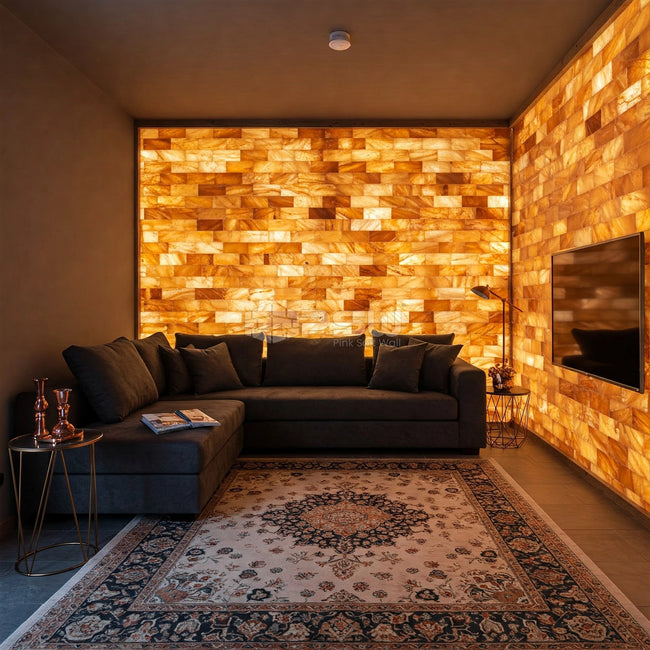 Himalayan Salt Wall Fingo Tile (12" x 8" x 1") - Pack of 100