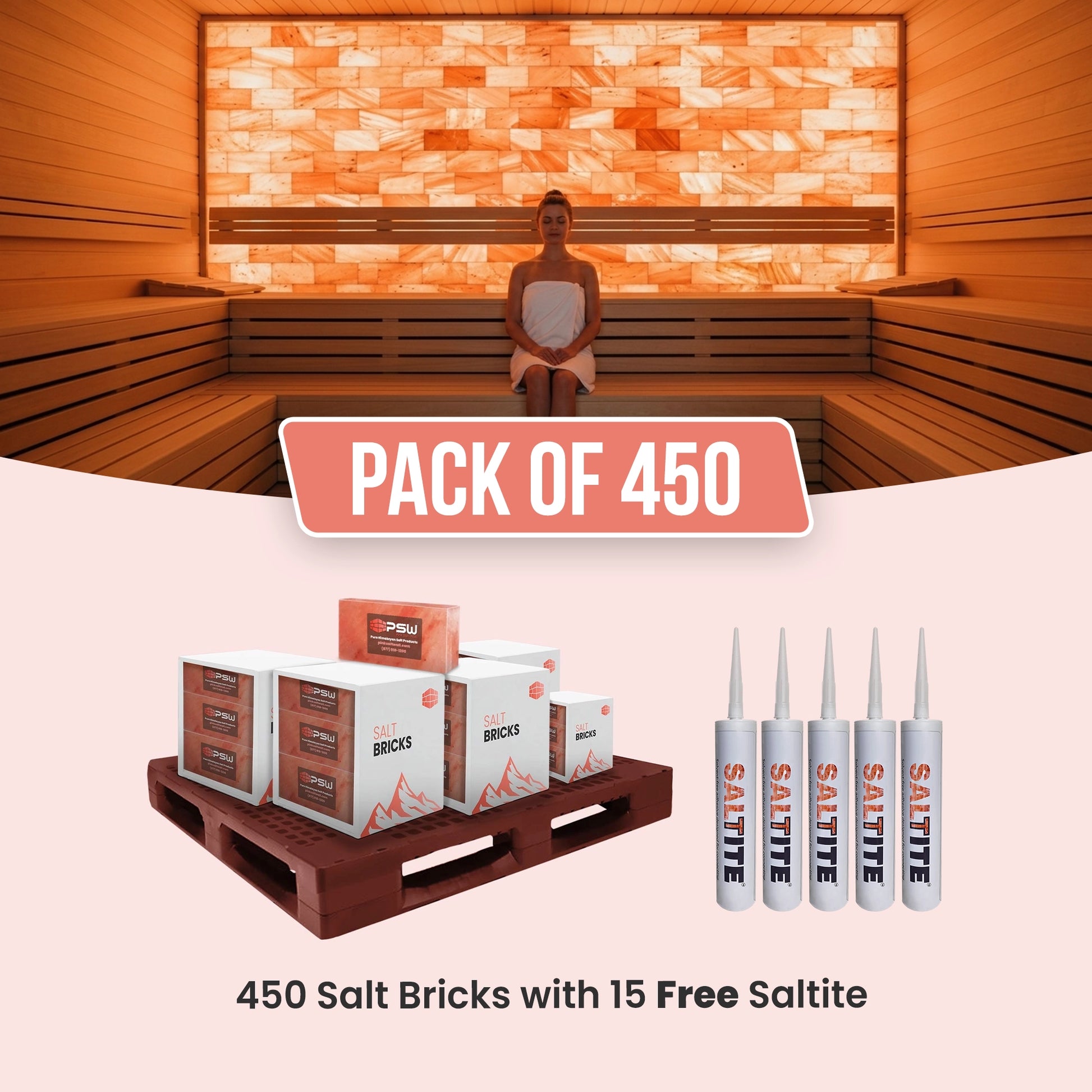 salt bricks for sauna pack of 450