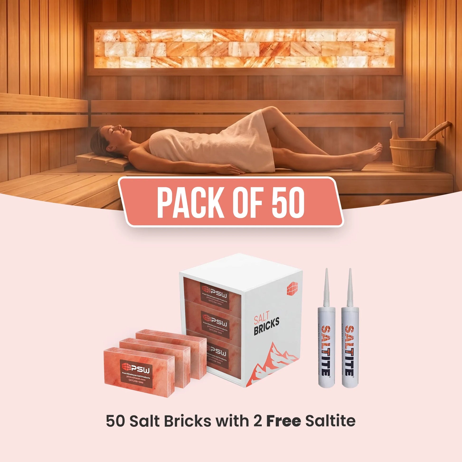 salt bricks for sauna pack of 50