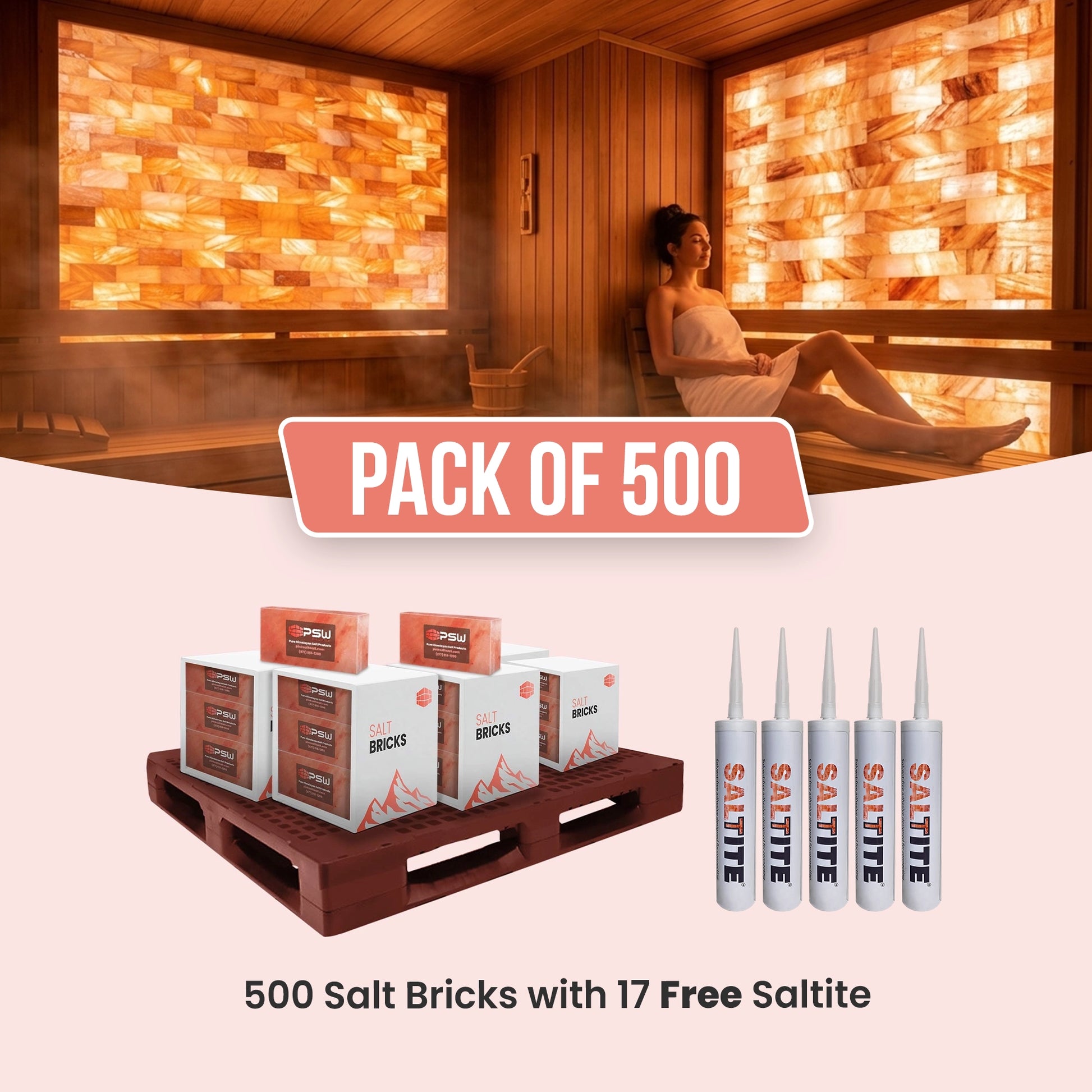 salt bricks for sauna pack of 500