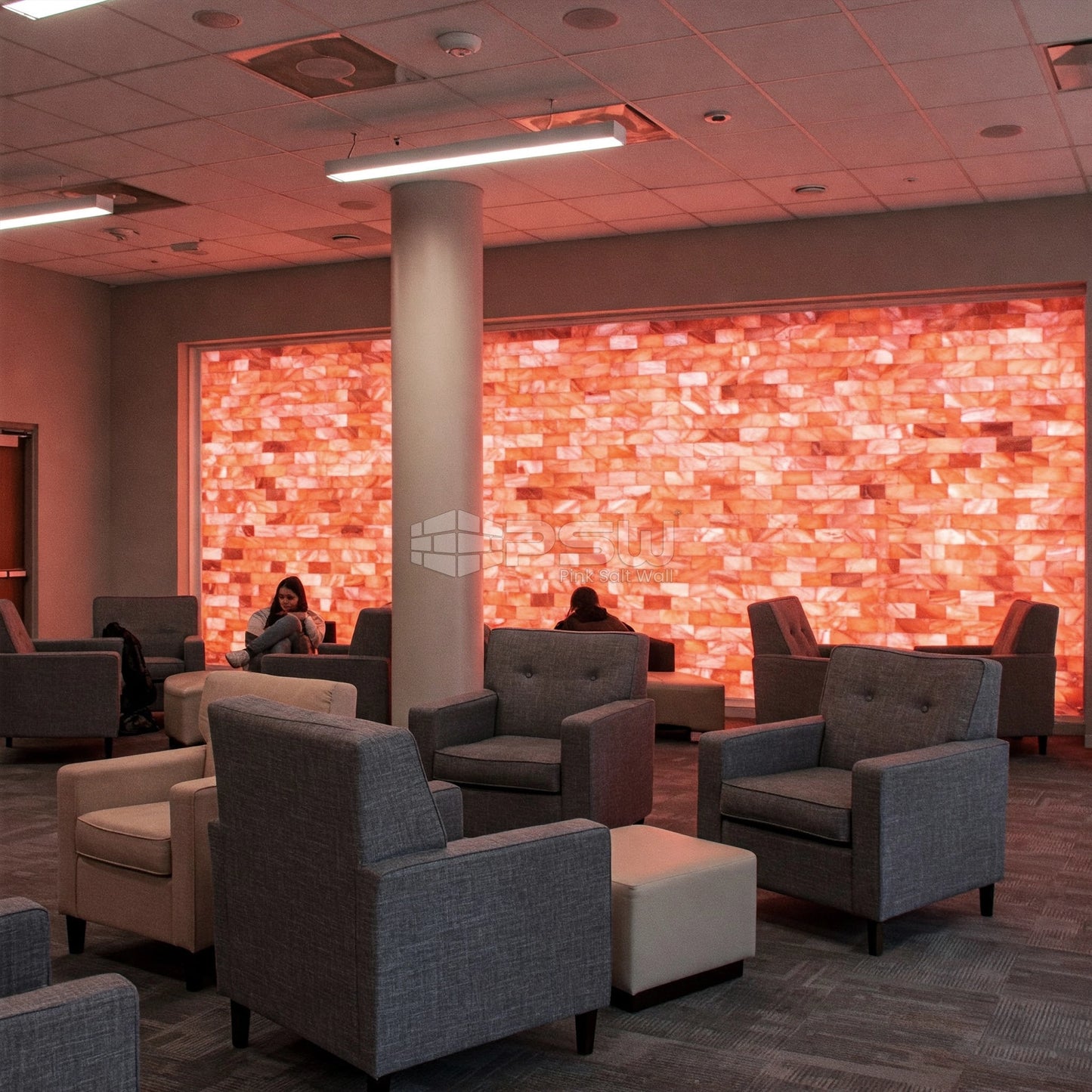salt tiles for build a salt wall in commercial spaces