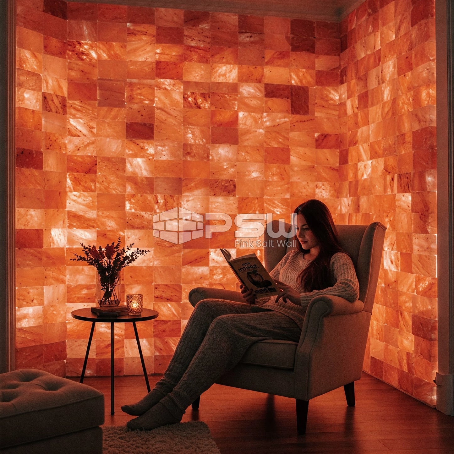 build a salt room with salt tiles
