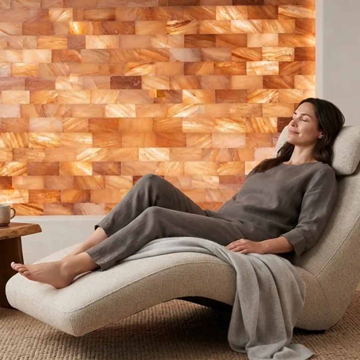 Himalayan salt tiles for therapy