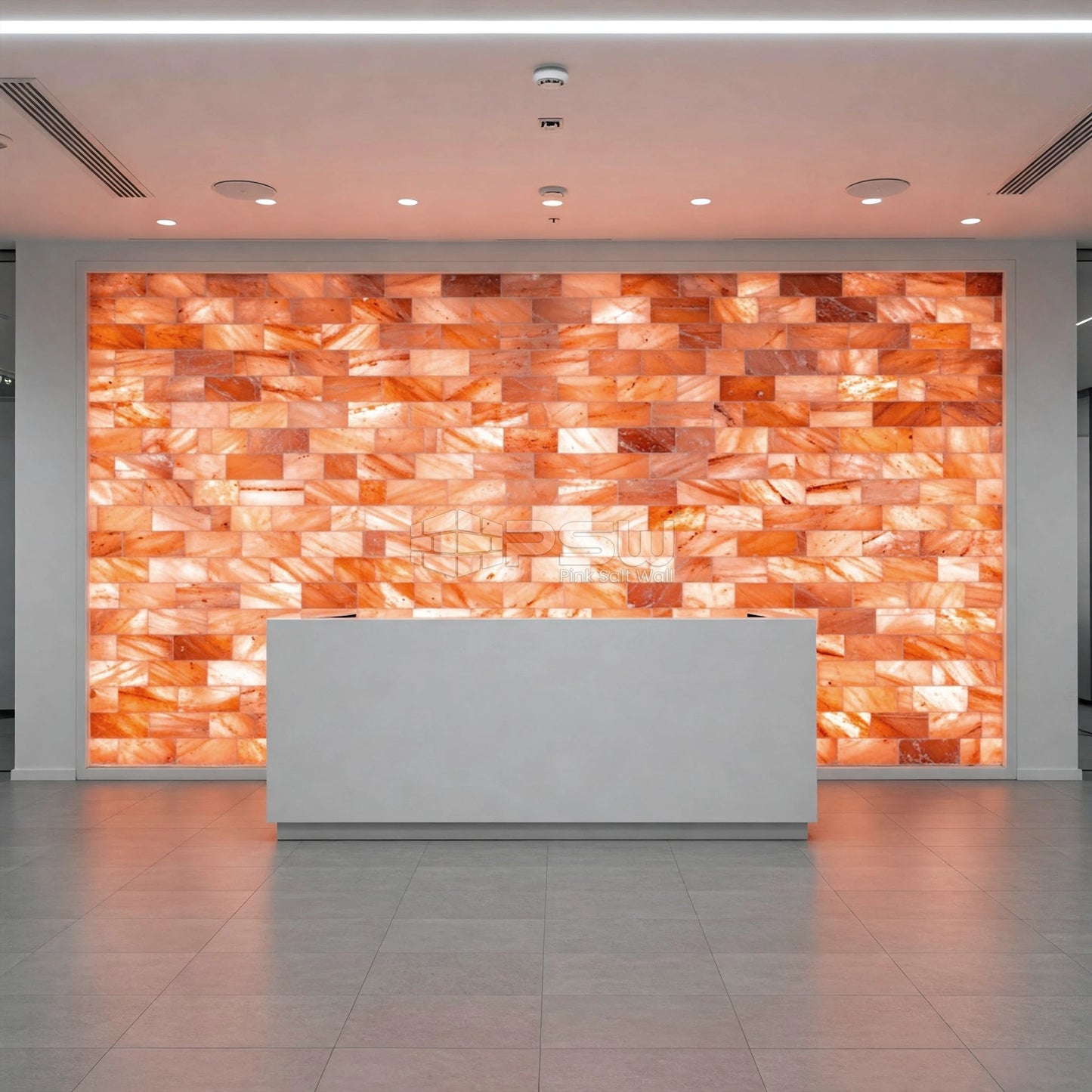 Himalayan salt tiles for interior