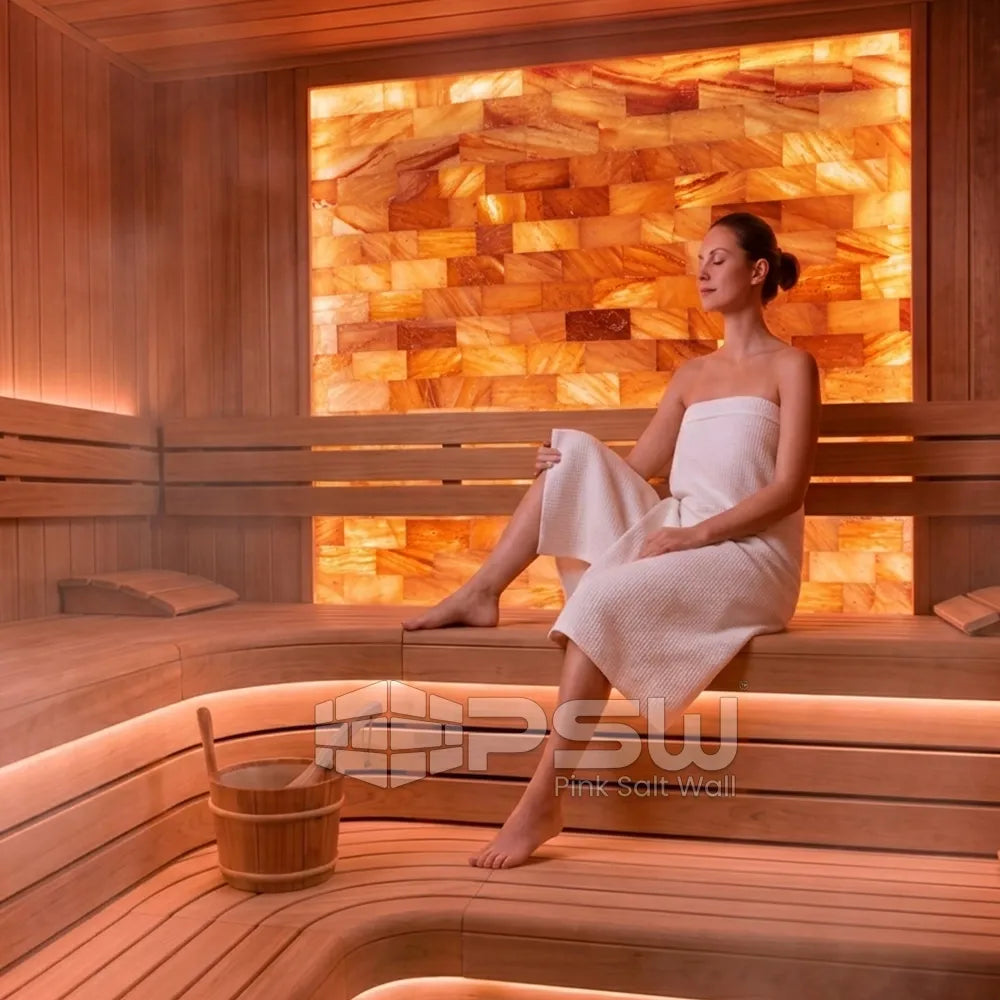 Salt bricks for sauna