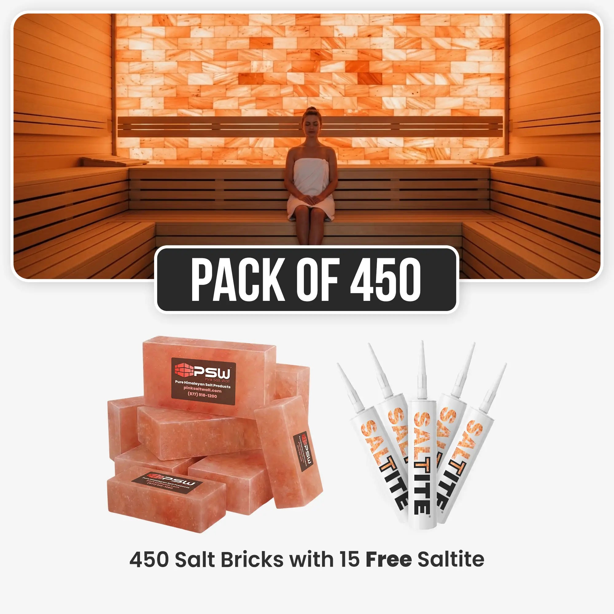 salt wall sauna (pack of 450)