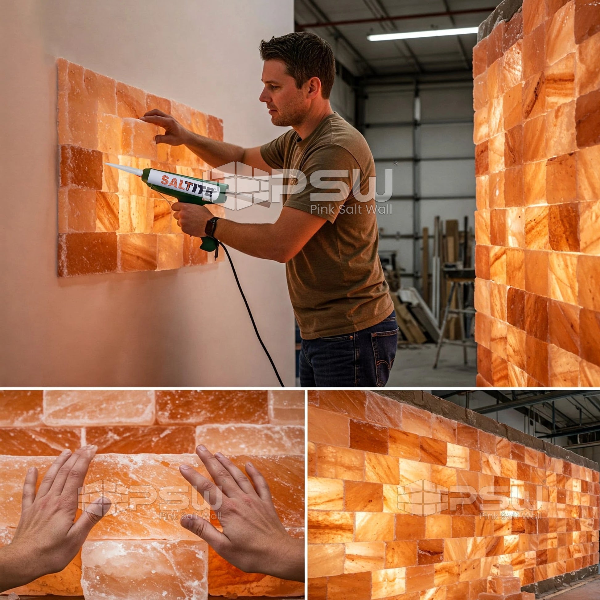 Salt glue for join bricks