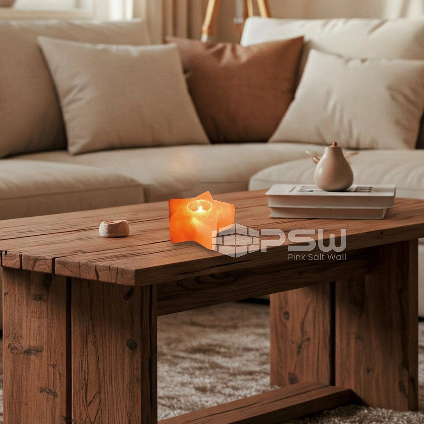 Himalayan salt candles for living spaces